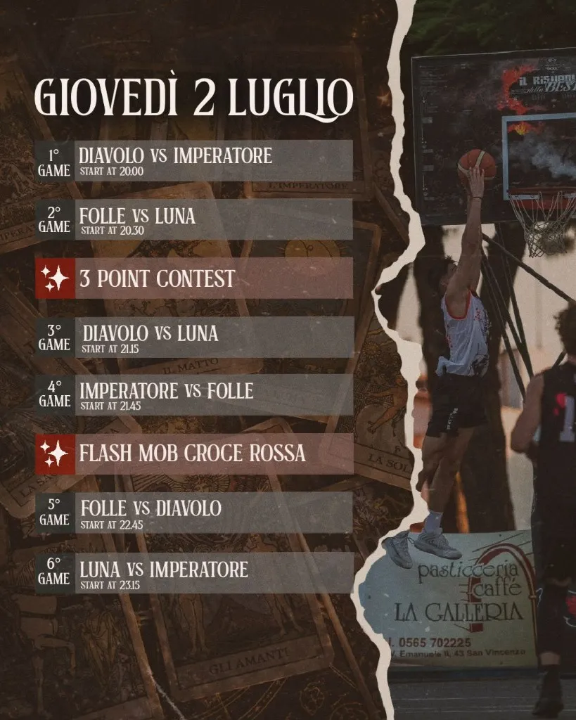 Programma Giovedì 2 luglio