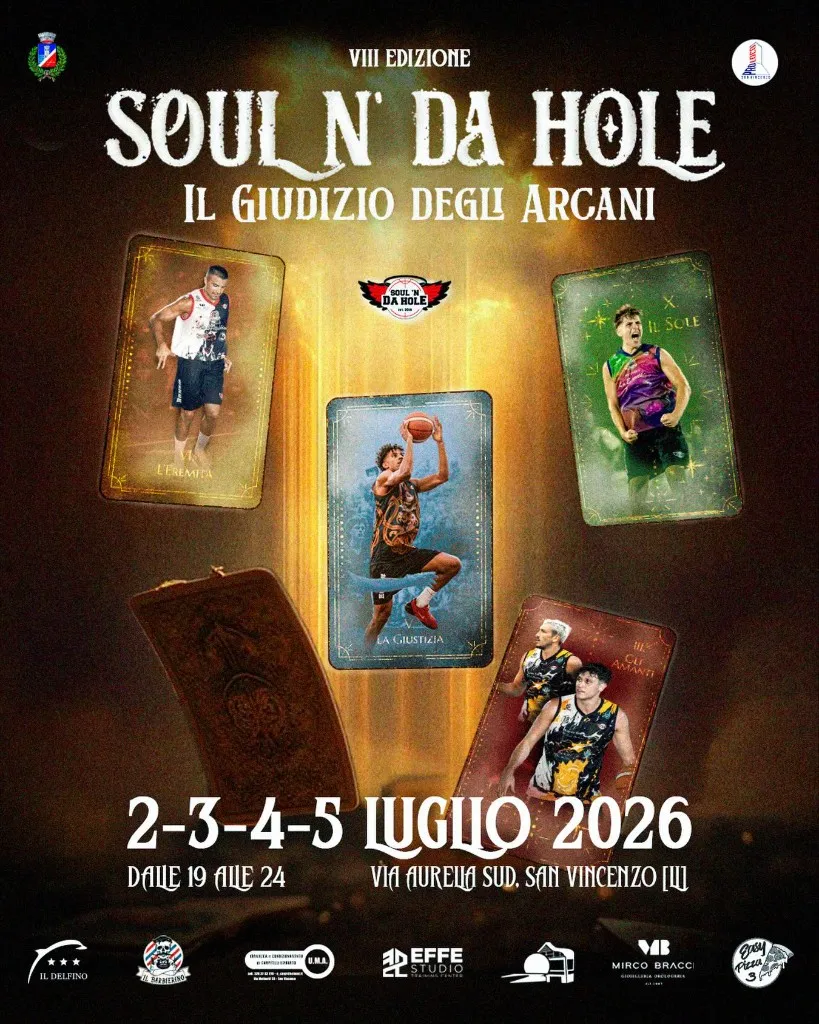 Locandina ufficiale Soul 'n Da Hole 2026 — Il Giudizio degli Arcani