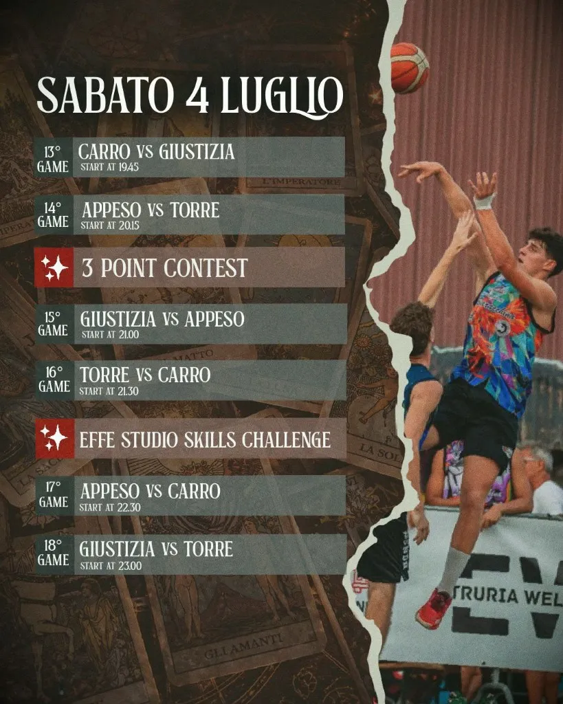 Programma Sabato 4 luglio