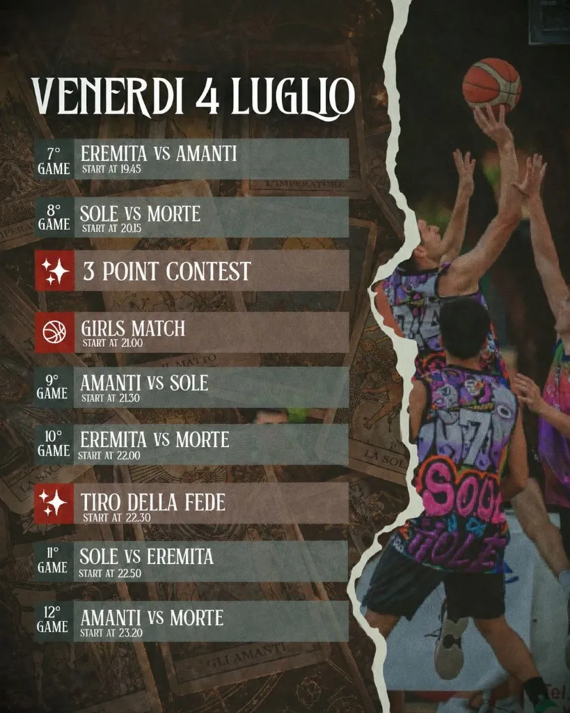 Programma Venerdì 3 luglio